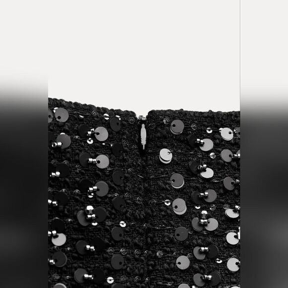 NWT ZARA SEQUIN MINI DRESSβZW COLLECTION Limited Edition - Picture 14 of 17